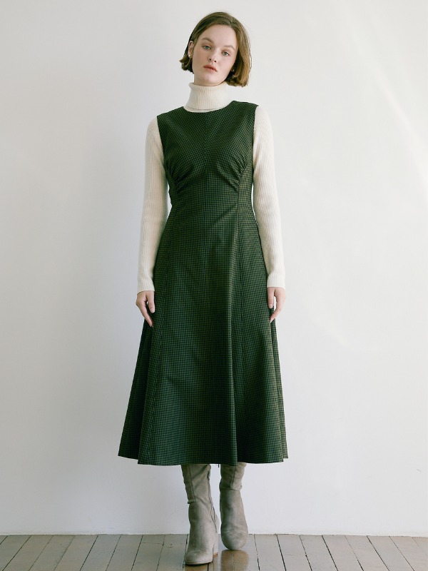 Shirring Roco Dress [Olive]